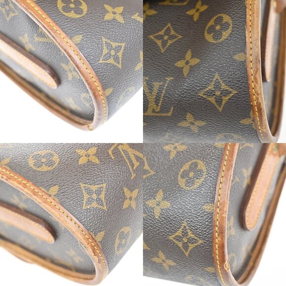 LOUIS VUITTON Logo Marne Shoulder Bag Monogram Leather Brown M51369 39KA691 - Picture 7 of 16